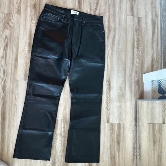 Agolde Recycled Leather 90's pants - Picture 2 of 4